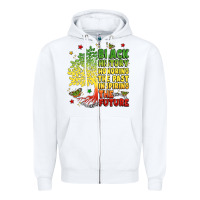 White title black history celebration Zipper Hoodie - LillyAllenDesigns