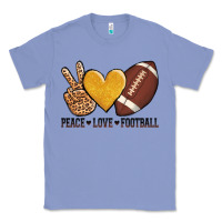 Colony Blue peace love football revize Classic Tee - AdoDesignShop