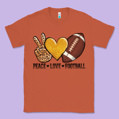 Peace Love Football Revize Classic Tee Designed By Adodesignshop