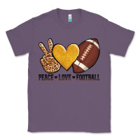 Lavender peace love football revize Classic Tee - AdoDesignShop