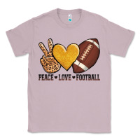 Lilac peace love football revize Classic Tee - AdoDesignShop