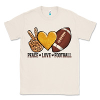 Natural peace love football revize Classic Tee - AdoDesignShop