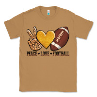 Toasted Coconut peace love football revize Classic Tee - AdoDesignShop