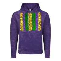 Cloud Purple mardi gras leopard brushstrokes Vintage Hoodie - AdoDesignShop
