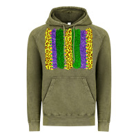 Vintage Olive mardi gras leopard brushstrokes Vintage Hoodie - AdoDesignShop