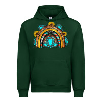 Forest Green western gemstones sunflowers rainbow Urban Hoodie - OliviaCreatesArt