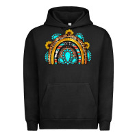 Pigment Black western gemstones sunflowers rainbow Urban Hoodie - OliviaCreatesArt