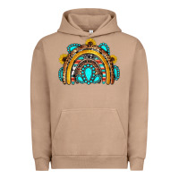 Pigment Burro western gemstones sunflowers rainbow Urban Hoodie - OliviaCreatesArt