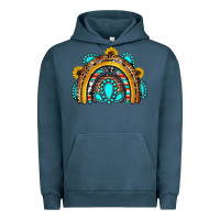 Pigment Midnight Navy western gemstones sunflowers rainbow Urban Hoodie - OliviaCreatesArt