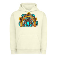 Pigment Pistachio western gemstones sunflowers rainbow Urban Hoodie - OliviaCreatesArt