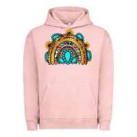 Pigment Salmon western gemstones sunflowers rainbow Urban Hoodie - OliviaCreatesArt