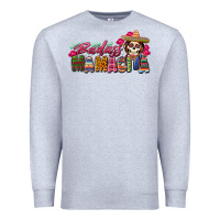 Heather Grey Badass Mamacita Premium Sweatshirt - texasbilliewilder