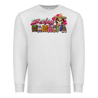 Oatmeal Heather Badass Mamacita Premium Sweatshirt - texasbilliewilder