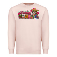Pale Pink Badass Mamacita Premium Sweatshirt - texasbilliewilder