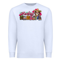 White Badass Mamacita Premium Sweatshirt - texasbilliewilder
