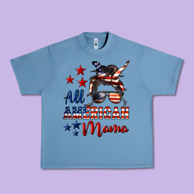 All American Mama Urban Heavy Tee Designed By Lillyallendesigns