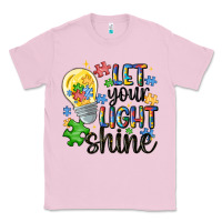 Bubblegum Pink let your light shine Classic Tee - MaliasSmallBusiness