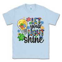 Dusty Blue let your light shine Classic Tee - MaliasSmallBusiness