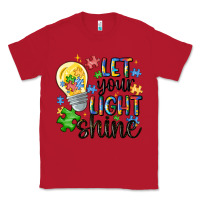 Red let your light shine Classic Tee - MaliasSmallBusiness