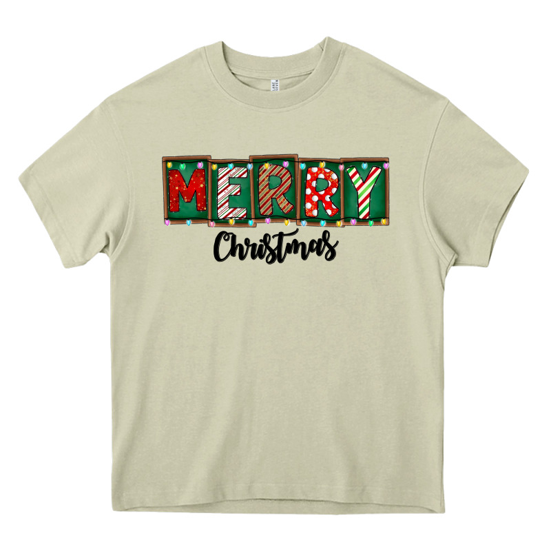 Merry Christmas Heavy Core Tee by CowhideDigitalArt | Teevron