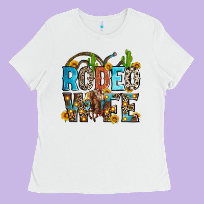 Rodeo Wife Ladies Tee Designed By Zillion Design Studio