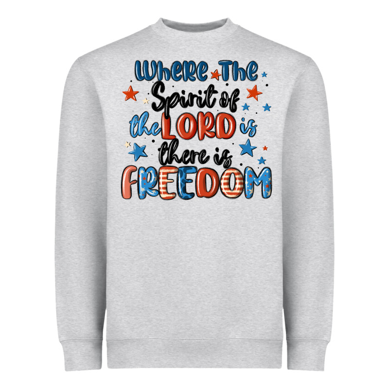 Where The Spirit Of The Lord Is There Is Freedom Heavyweight Sweatshirt by MaliasSmallBusiness | Teevron