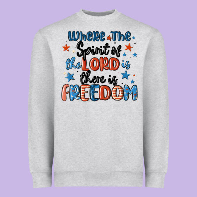 Where The Spirit Of The Lord Is There Is Freedom Heavyweight Sweatshirt Designed By Maliassmallbusiness