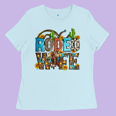 Rodeo Wife Ladies Tee Designed By Zillion Design Studio