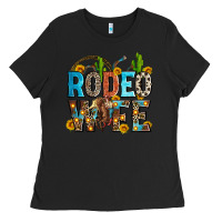 Black rodeo wife Ladies Tee - Zillion Design Studio