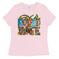 Bubblegum Pink rodeo wife Ladies Tee - Zillion Design Studio