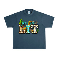 Midnight Navy western lets get lit ado Urban Heavy Tee - AdoDesignShop