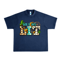 Navy western lets get lit ado Urban Heavy Tee - AdoDesignShop