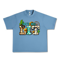 Pebble Blue western lets get lit ado Urban Heavy Tee - AdoDesignShop