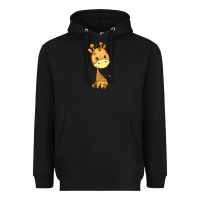 Black giraffe Heavyweight Hoodie - texasbilliewilder