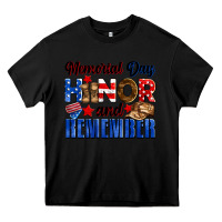 Black Memorial day honor and remember Heavy Core Tee - Neo Western