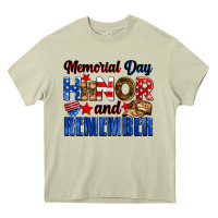 Mossy Memorial day honor and remember Heavy Core Tee - Neo Western