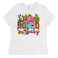 White rodeo baby Ladies Tee - Zillion Design Studio