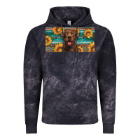Cloud Black western chocolate labrador license plate Vintage Hoodie - Artiststas