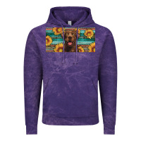 Cloud Purple western chocolate labrador license plate Vintage Hoodie - Artiststas