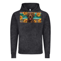Western Chocolate Labrador License Plate Vintage Hoodie | Teevron