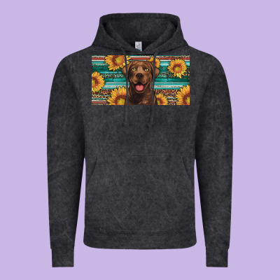 Western Chocolate Labrador License Plate Vintage Hoodie Designed By Artiststas