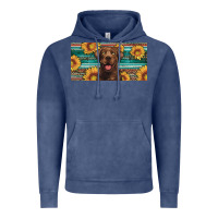 Vintage Denim western chocolate labrador license plate Vintage Hoodie - Artiststas