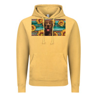 Vintage Mustard western chocolate labrador license plate Vintage Hoodie - Artiststas