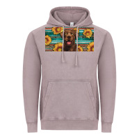 Vintage Zinc western chocolate labrador license plate Vintage Hoodie - Artiststas