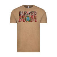 Vintage Coffee blessed mom christmas Vintage Tee - AdoDesignShop