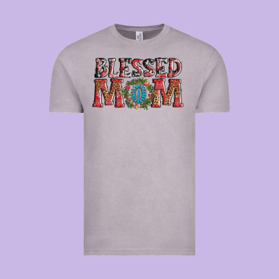 Blessed Mom Christmas Vintage Tee Designed By Adodesignshop
