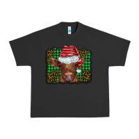 Pigment Black christmas leopard buffalo plaid baby highland cow Urban Heavy Tee - BarkalooDesign