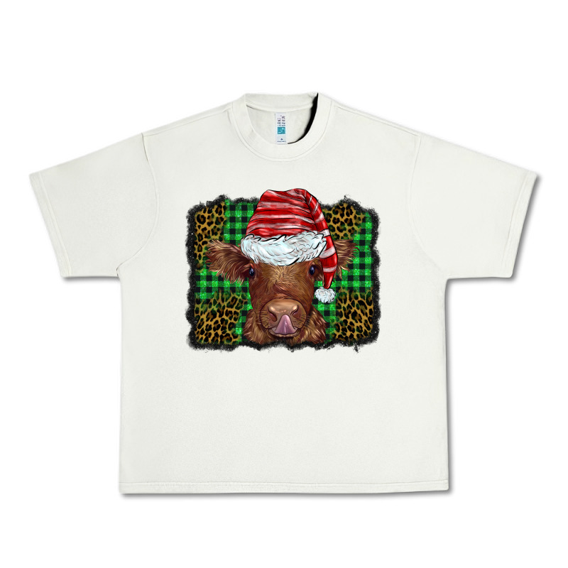 Christmas Leopard Buffalo Plaid Baby Highland Cow Urban Heavy Tee by BarkalooDesign | Teevron