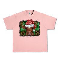 Salmon christmas leopard buffalo plaid baby highland cow Urban Heavy Tee - BarkalooDesign