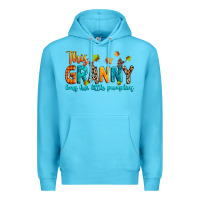 Ocean Blue customized this granny loves her little pumpkins Premium Hoodie - texasbilliewilder